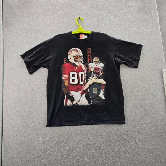 San Francisco 49ers Men Shirt Black Breezy Excursion Jerry Rice Tee - Picture 1 of 10